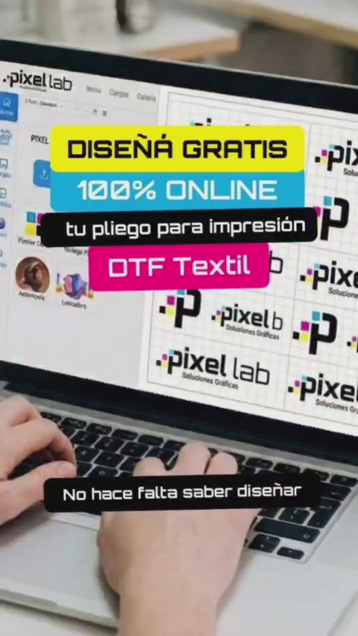 Diseñá tu pliego para DTF Textil a medida 100% online y en minutos